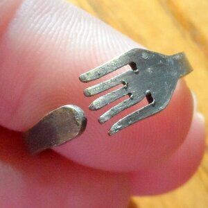 DISNEY Fork Ring sz 7 Dark colored metal